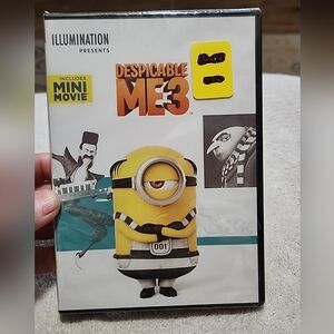 Universal Despicable Me 3 DVD - Yellow and Black